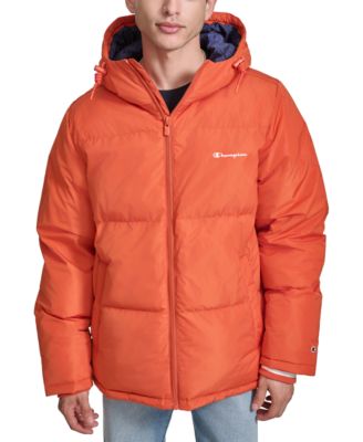 Men's Quilted Full-Zip Hooded Puffer Jacket 