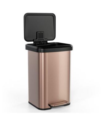 13.2 Gallon Step Trash Can with Soft Close Lid and Deodorizer Compartment