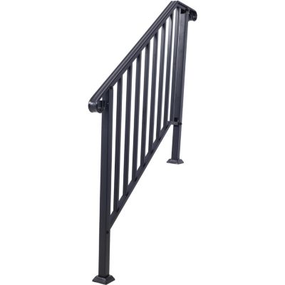 Streamdale 3-Step Handrail Steel Powder Coated Easy Install