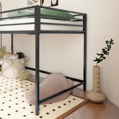 Adam junior twin loft bunk black