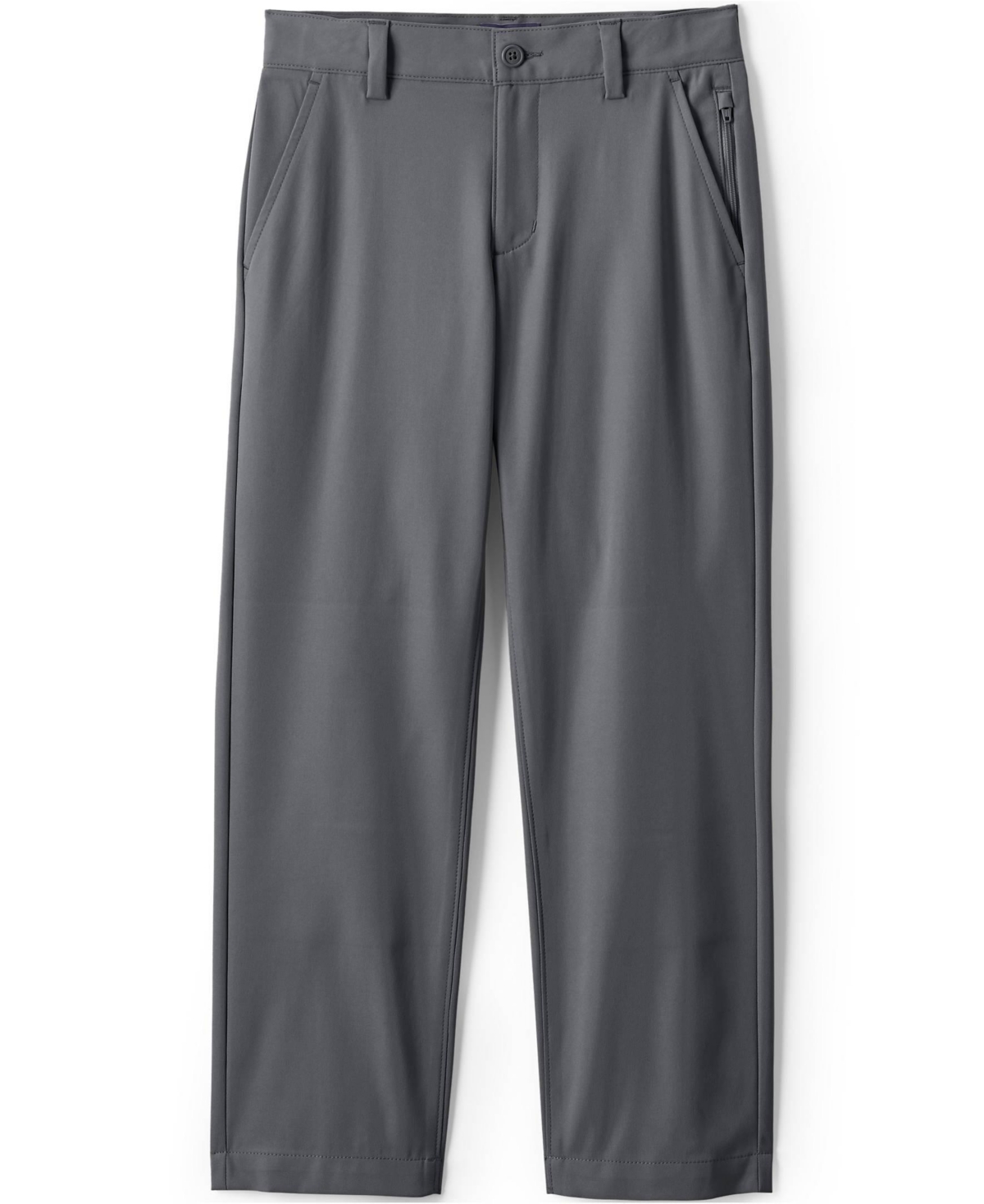 Lands' End Big Boys School Uniform Iron Knee Active Performance Chino Pants
