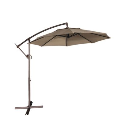 10 Ft Outdoor Cantilever UV Protective Patio Offset Umbrella for Balcony