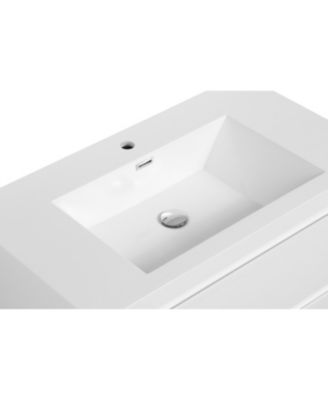 Floating Vanity with Premium Resin Sink 36"