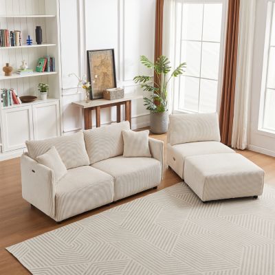Versatile Comfort Modern & Customizable Modular Corduroy Sofa