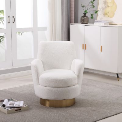Cozy and Versatile Swivel Chair with Spacious Seating
