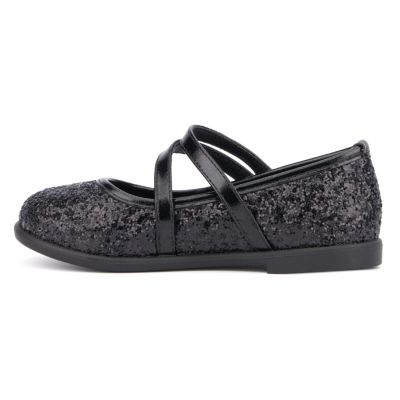 Little Girls Princess Heart Mary Jane Flat