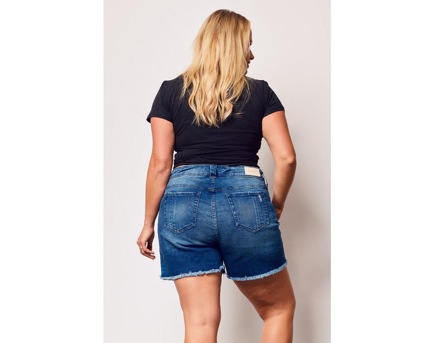 Plus Size Denim Shorts