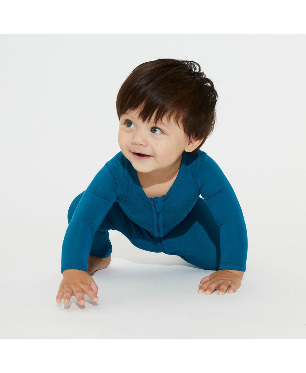 Bellabu Bear Baby Unisex BabyConvertible Footie - Teal blue