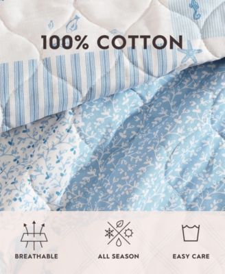 Colleens Reversible 3 Piece Quilt Set, Full/Queen