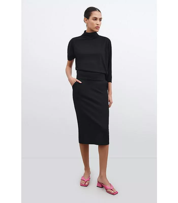 Women's Vesey High-Waisted Pencil Skirt with Pockets