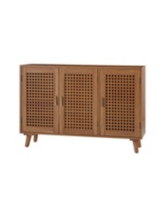 Hulala Home Gius Contemporary Accent Cabine with Beech Wood Doors - Espresso