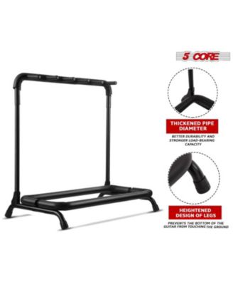 Guitar Rack Stand Heavy Duty 5 Guitars Holder Universal Multi Storage for Band Stage Acoustic Electric and Bass Soporte Para Guitarra- GRack 5N1 OVAL