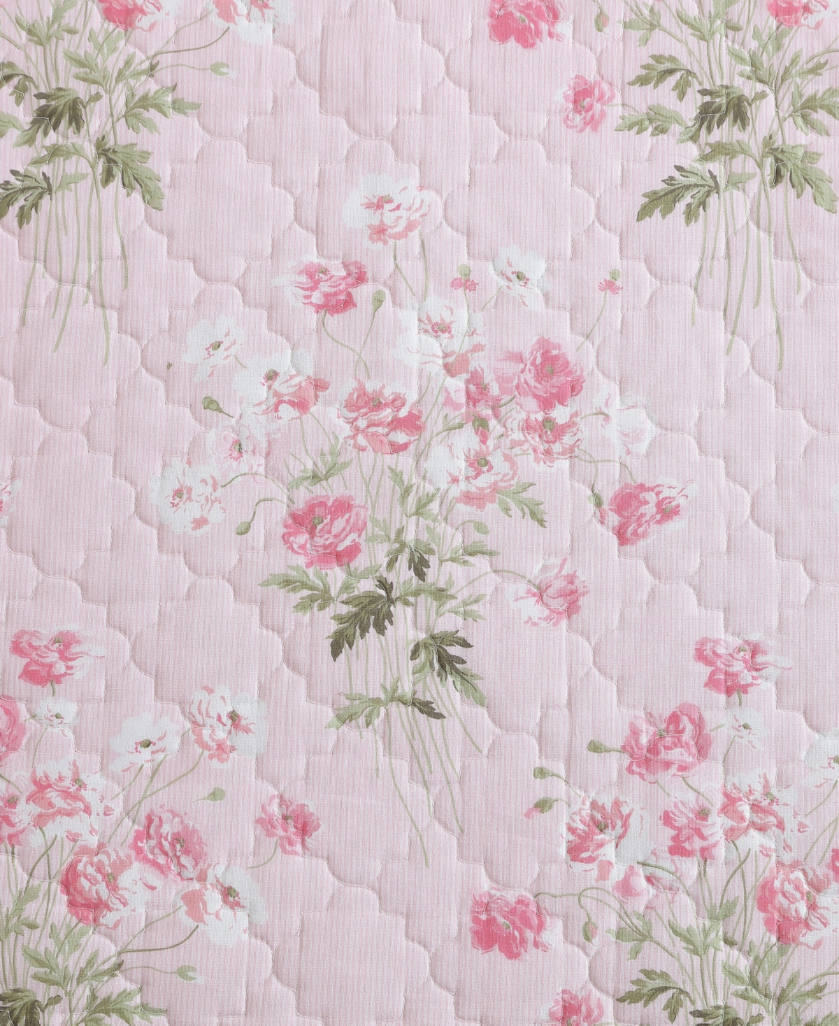 LAURA ASHLEY VERONICAS BOUQUET REVERSIBLE 2 PIECE QUILT SET, TWIN 