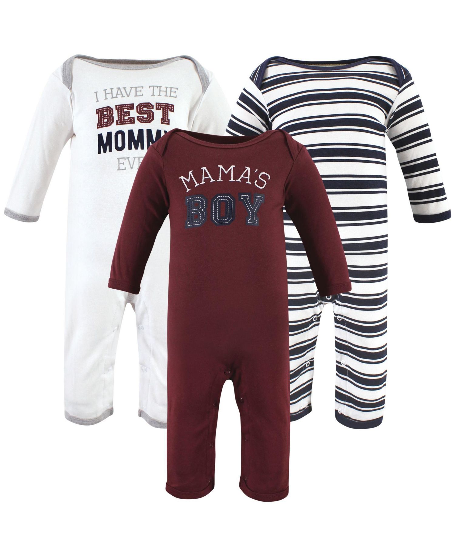 Baby Boys Cotton 3-Piece Bodysuit Bundle
