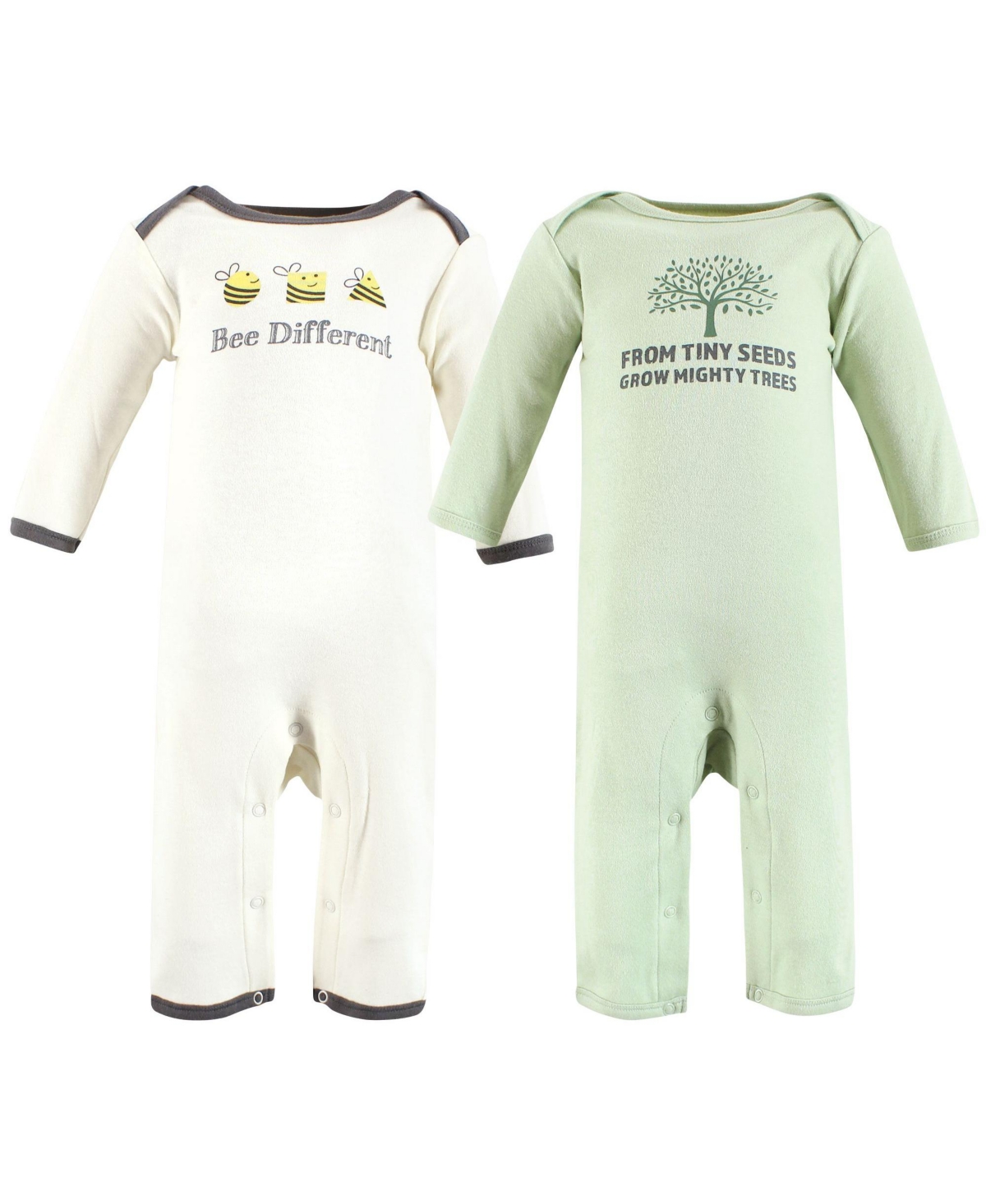 Touched by Nature Baby Boys Unisex Natural Double Coverall Set