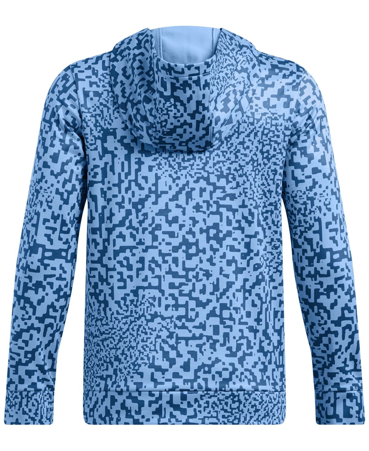 Under Armour Big Boys Fleece Printed Hoodie -tech Blue/black