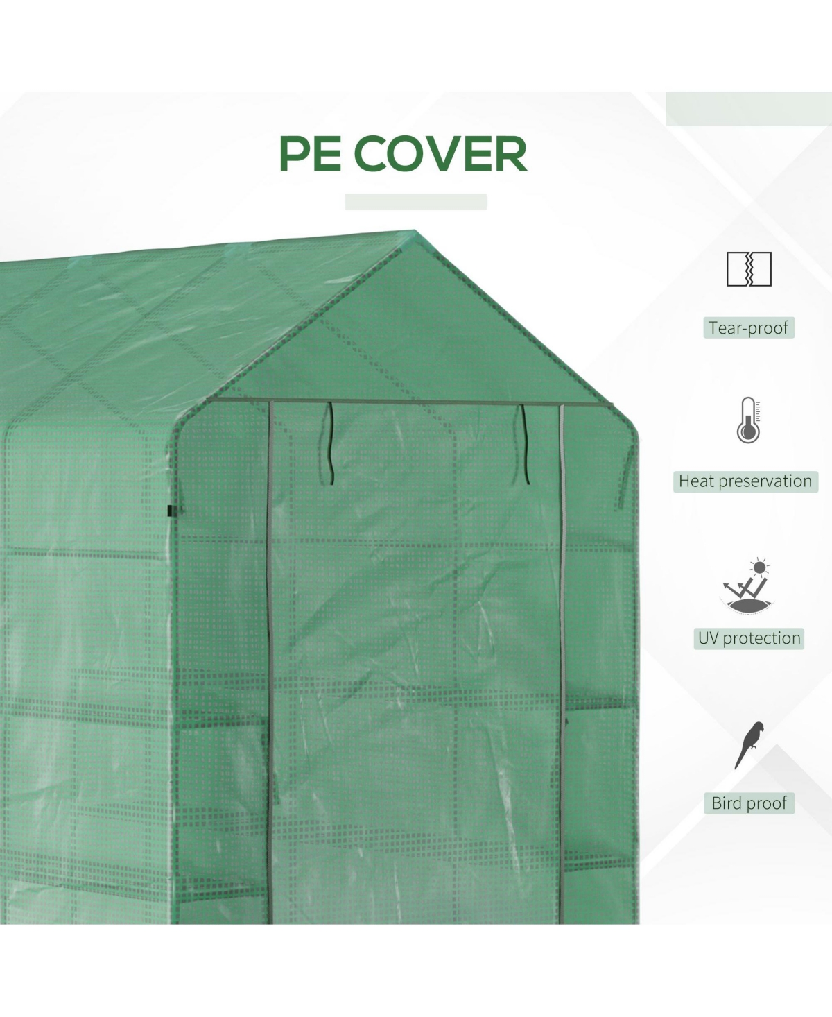 Streamdale Furniture Portable Walk-Inhouse for Plant Protection, Control & Organization