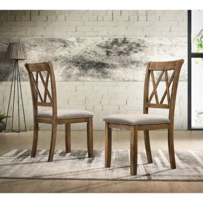 Streamdale Fabric Upholstered Dining Chair Set of 2