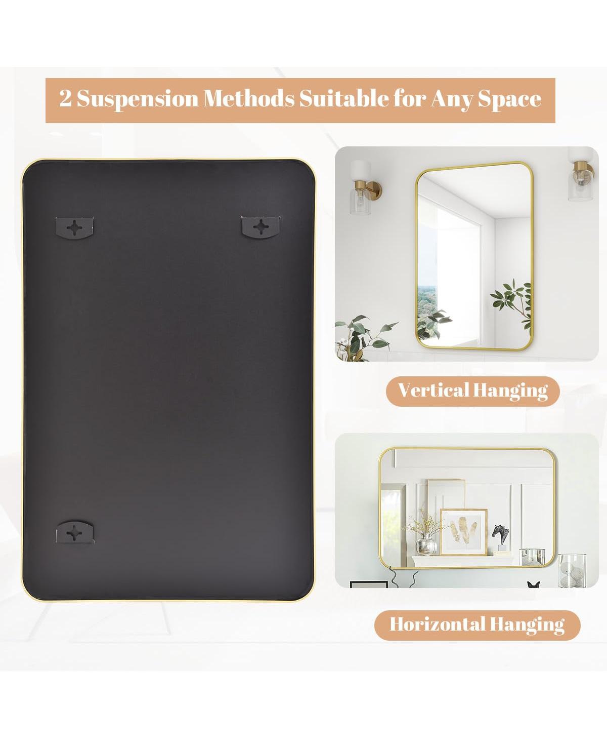 Homlux Rectangular Wall Mounted Mirror 20