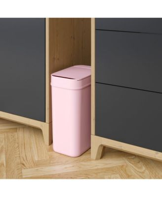 3 Gallon Sensor Bathroom Trash Can, 10 Liter Slim Touchless Small Smart Bedroom Garbage Waste Basket Bin with Motion Lid