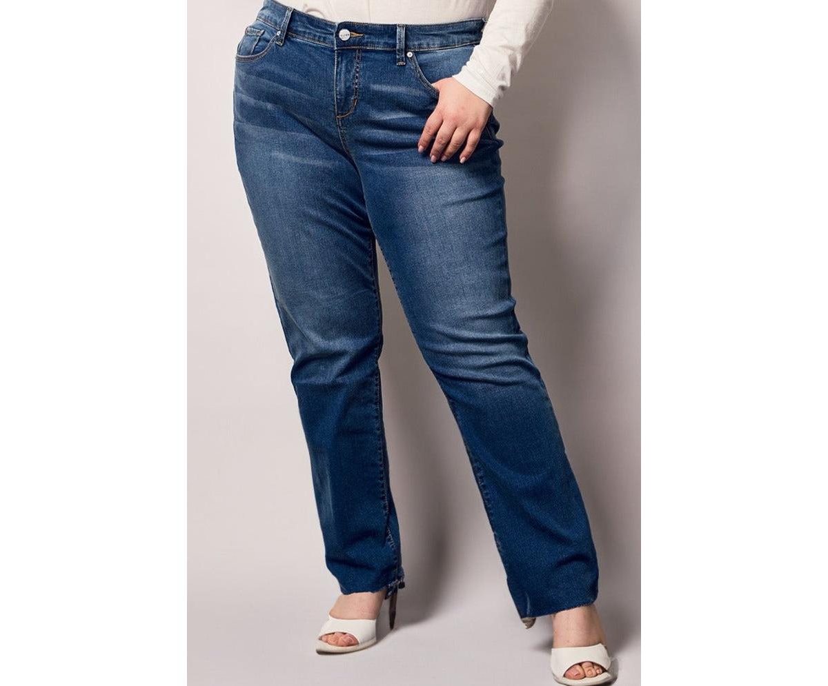 Plus Size Denim Mid Rise Slim Jeans - Emerson