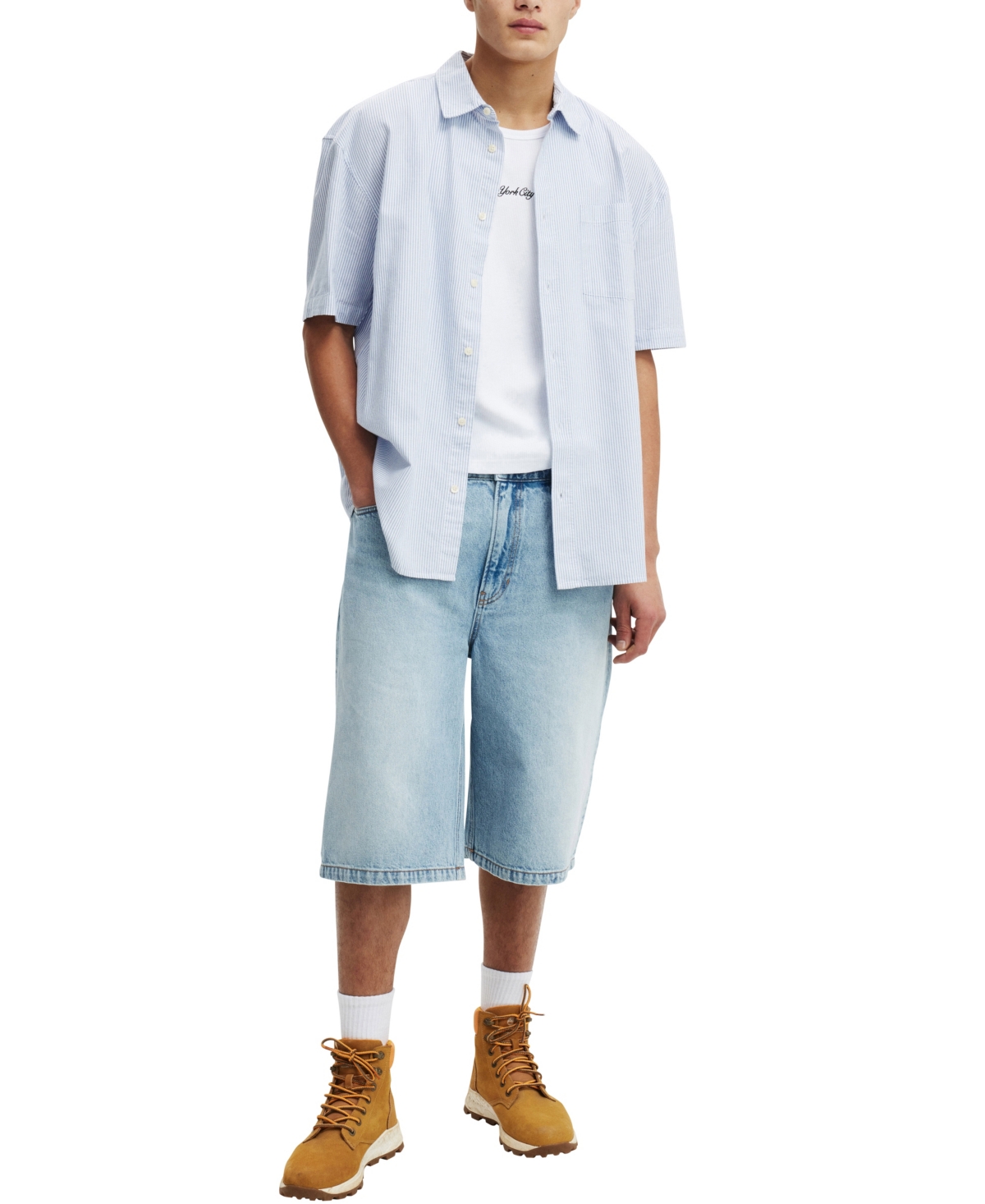 COTTON ON MEN'S GRAPHIC RIB TANK 