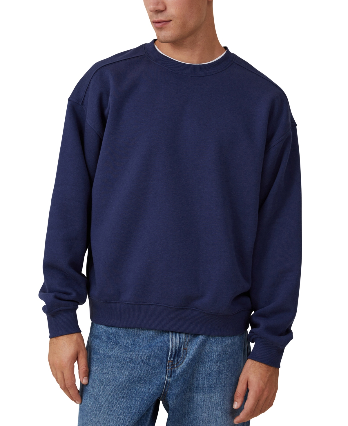 COTTON ON MEN'S BOX FIT CREW SWEATER 