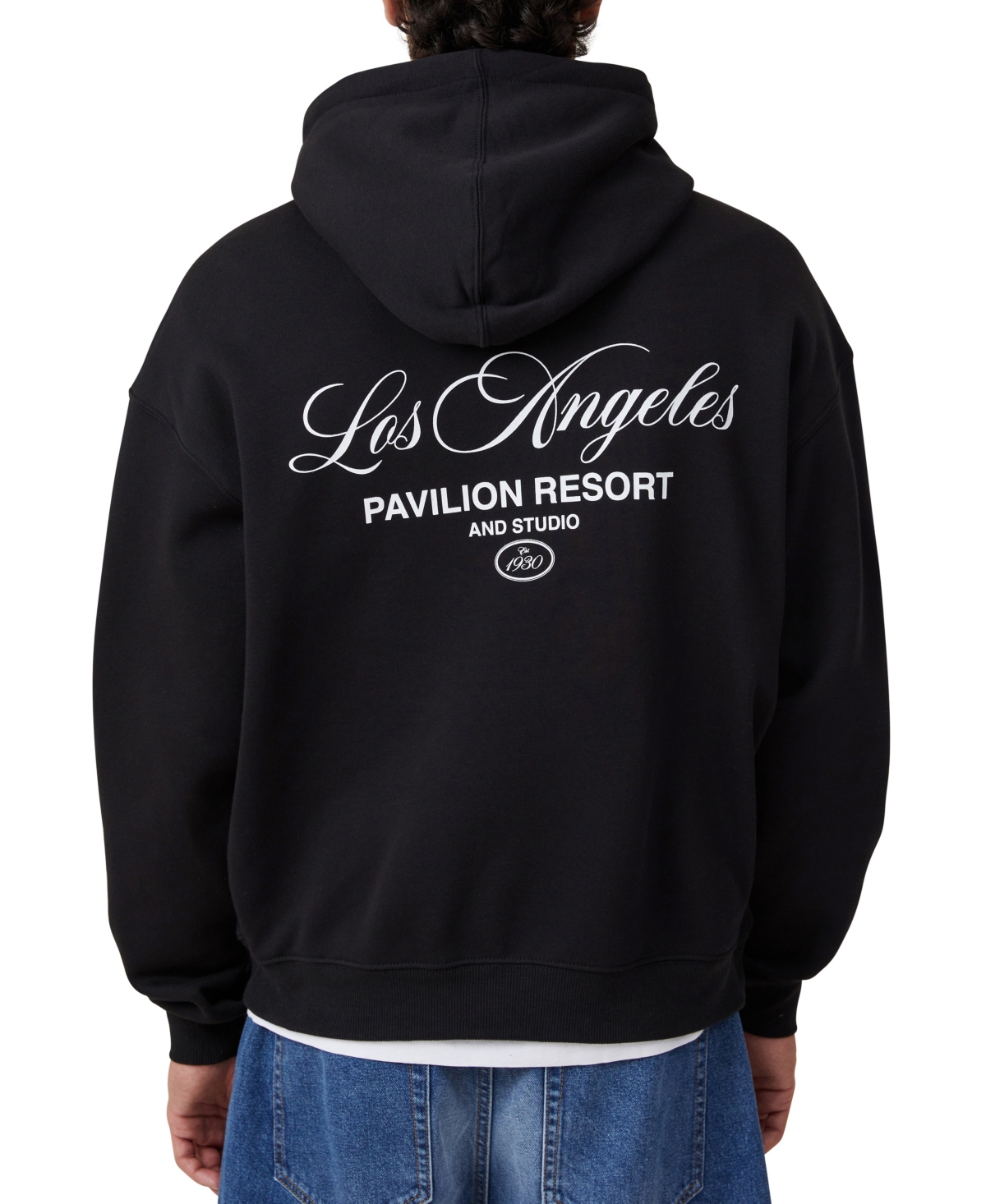 COTTON ON MEN'S BOX FIT GRAPHIC HOODIE 