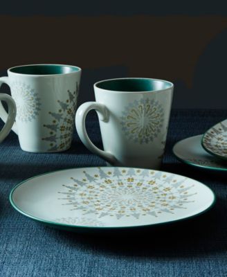 Dinnerware Set of 4 Colorwave Spruce Holiday Plates