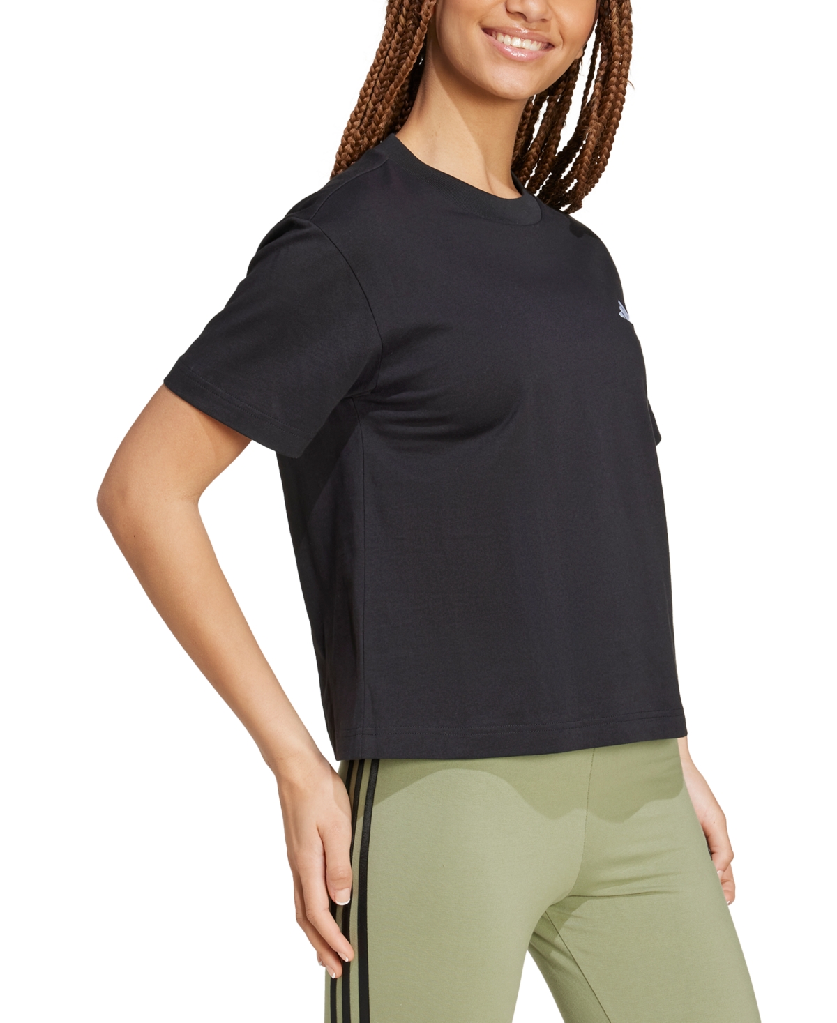 adidas Women's Essentials Cotton Small Logo T-shirt