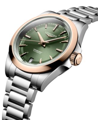 Women's Swiss Automatic Conquest Stainless Steel Bracelet Watch 34mm