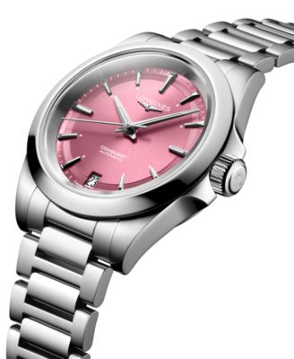 Women's Swiss Automatic Conquest Stainless Steel Bracelet Watch 34mm