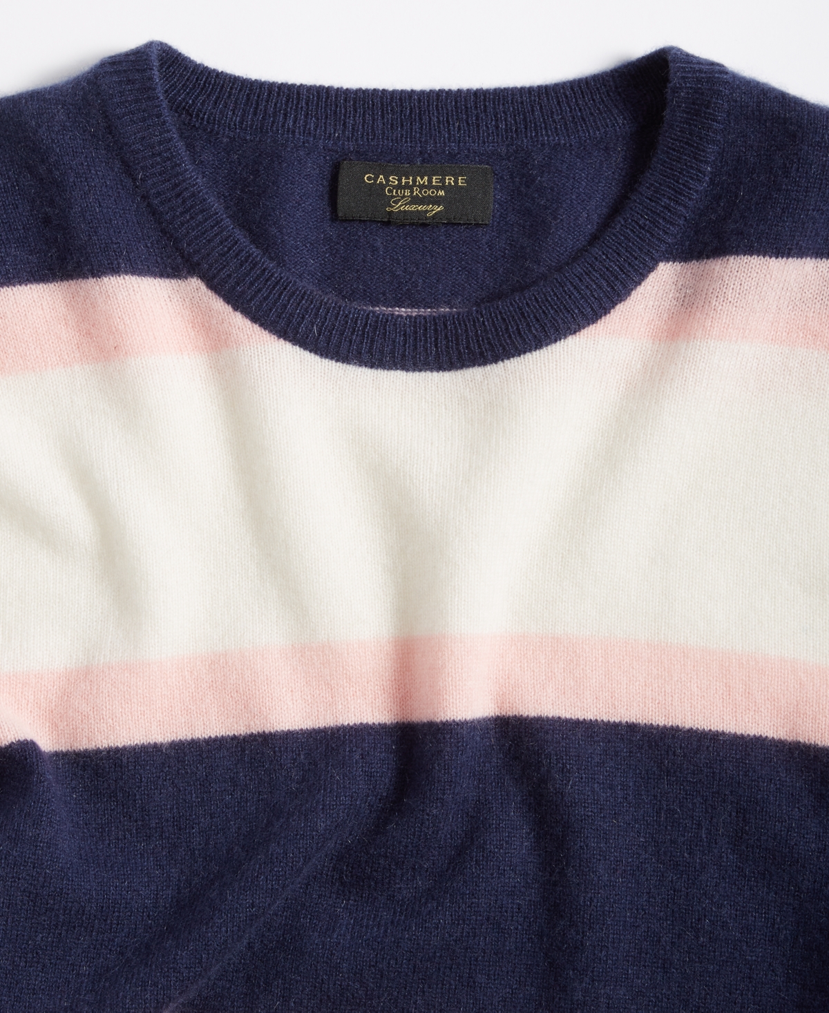 Club Room Men's Printed Stripe Cashmere Sweater, Created for Macy's