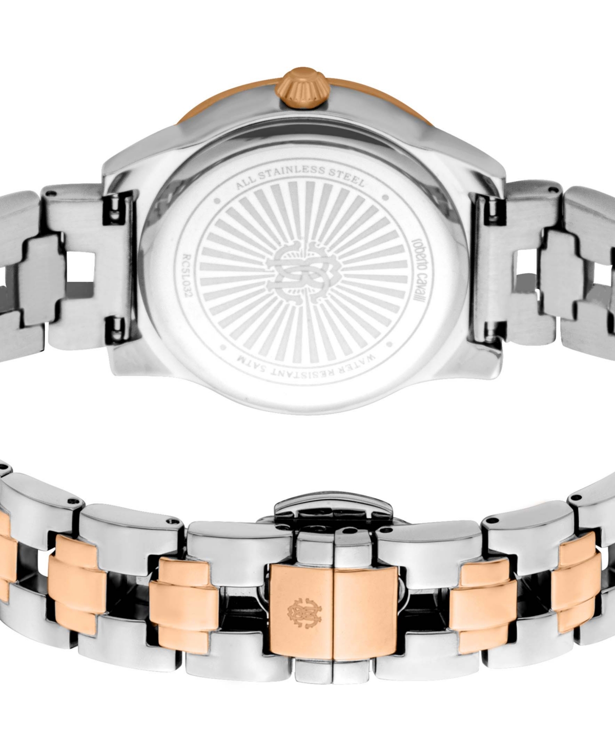 ROBERTO CAVALLI WOMEN'S QUARTZ TWO-TONE STAINLESS STEEL WATCH 30MM 