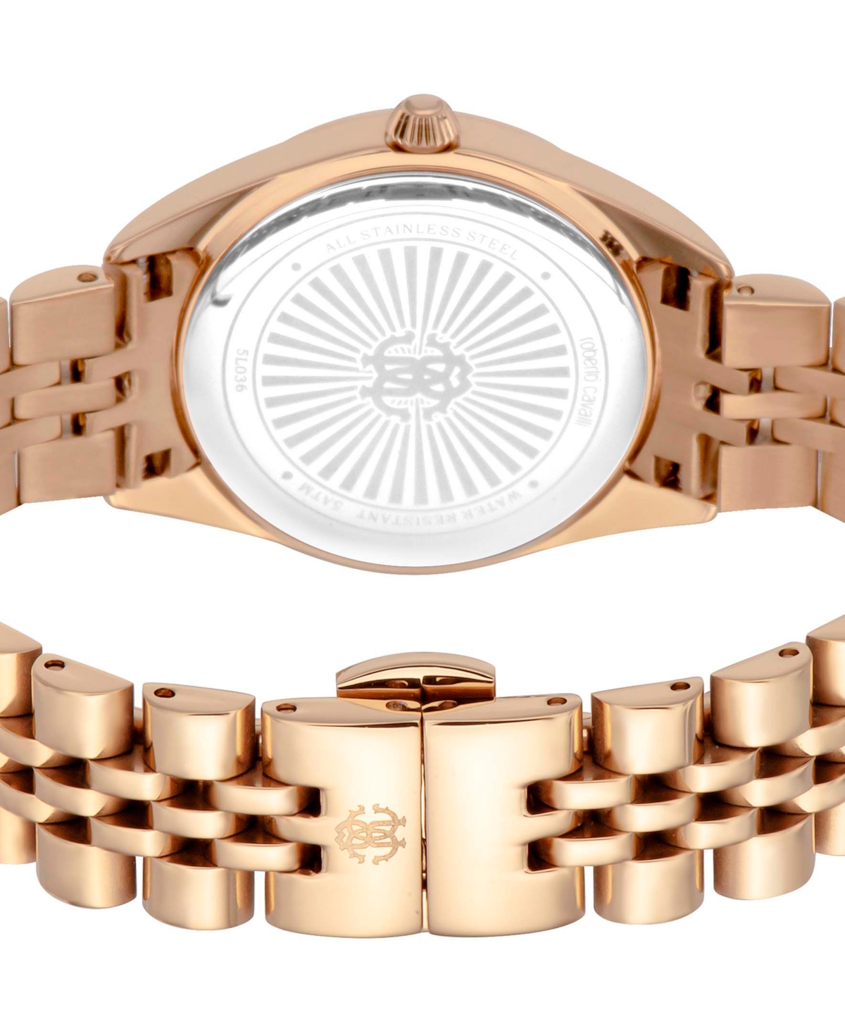 ROBERTO CAVALLI WOMEN'S QUARTZ ROSE-GOLD STAINLESS STEEL WATCH 31MM 