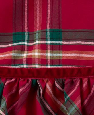Baby Girls Plaid Sateen Holiday Dress