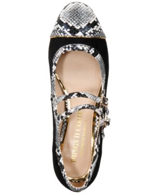 Women's Mela Luxurious Round-Toe Mary-Jane Block-Heel Pumps