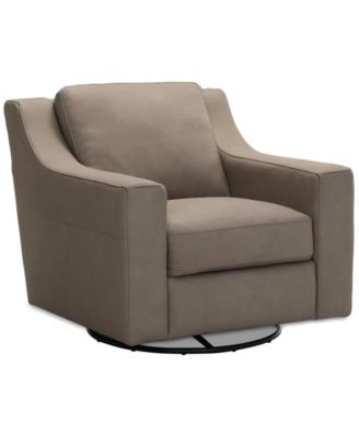 CLOSEOUT! Kovner Leather Glider & Swivel Arm Chair, Created for Macy's