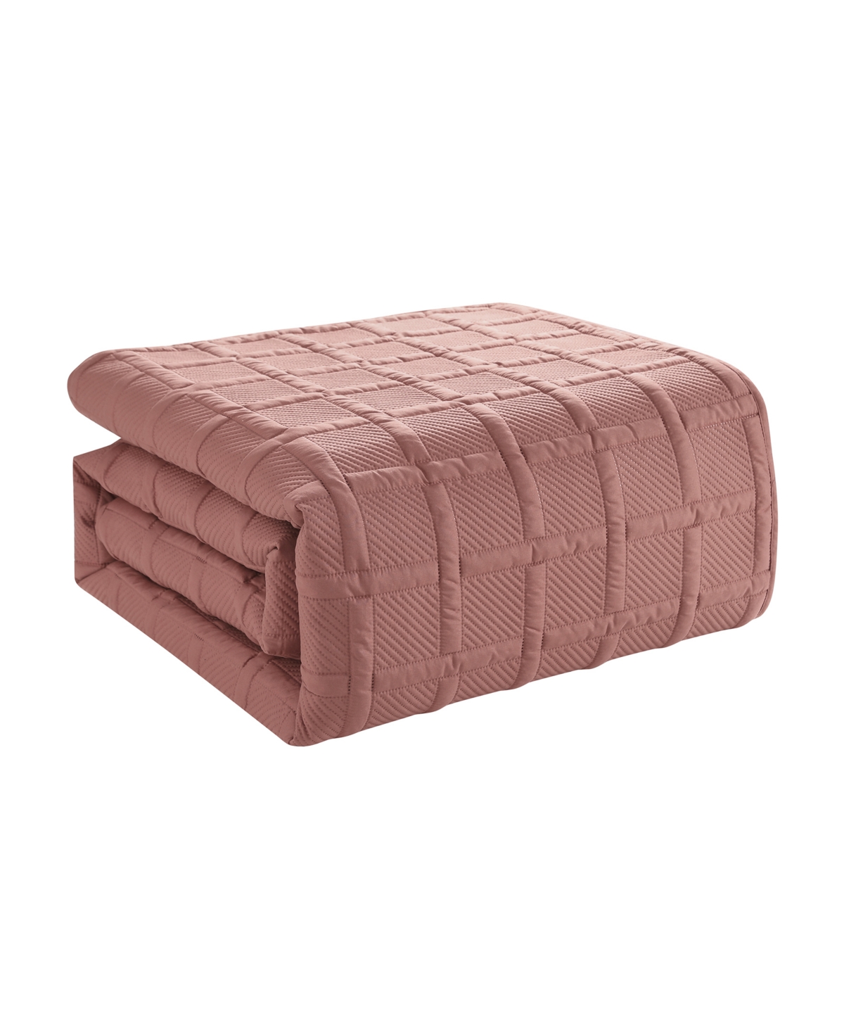 Vcny Home Solid Square 3-Piece Quilt Set,