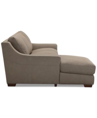CLOSEOUT! Kovner 2-Pc. Leather Sectional Chaise and Sofa Set, Created for Macy's