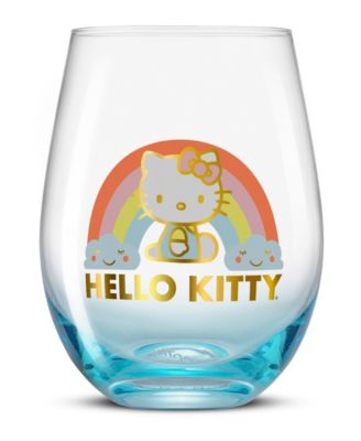 Hello Kitty Sweet Rainbow Stemless Drinking Glasses, Set of 4