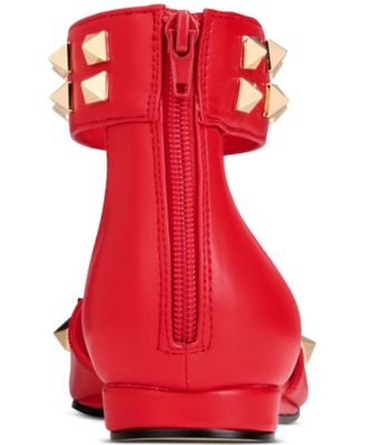 Women's Lennox Studded Ankle-Strap Flats 