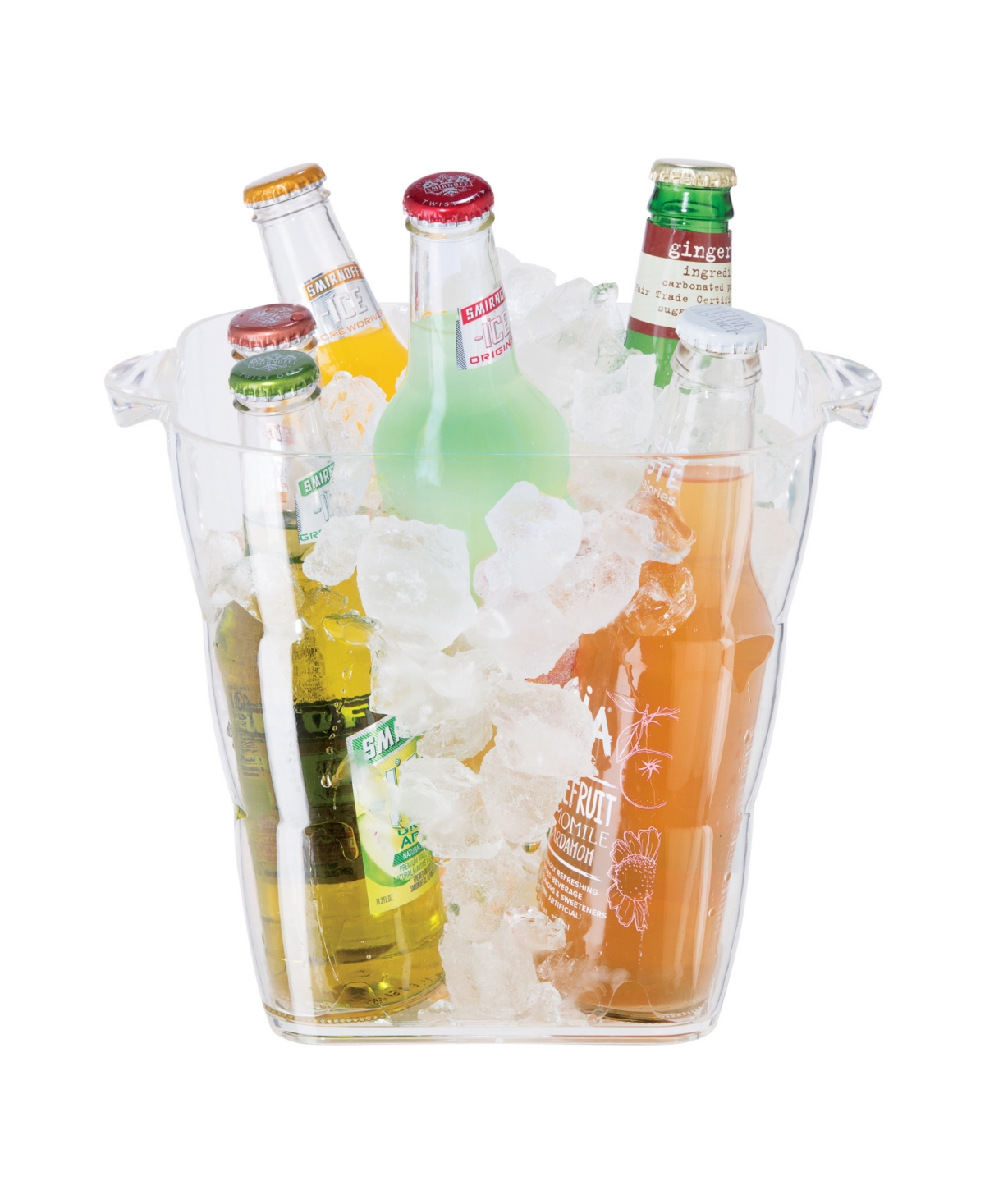 OGGI 8" X 8" X 9.75" ACRYLIC SQUARE ICE BUCKET 