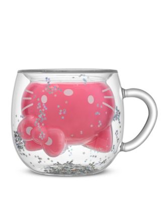 Hello Kitty 50th Anniversary Limited Edition 3D Double Wall Glass Mug