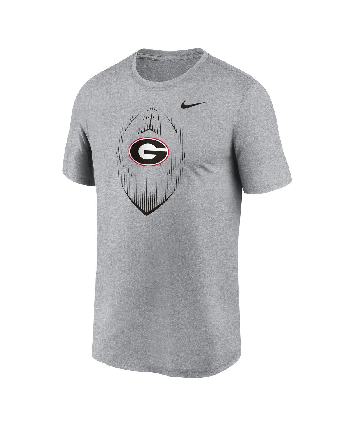 Nike Men'sGeorgia Bulldogs Primetime Legend Icon Performance T-Shirt - Heather Gray