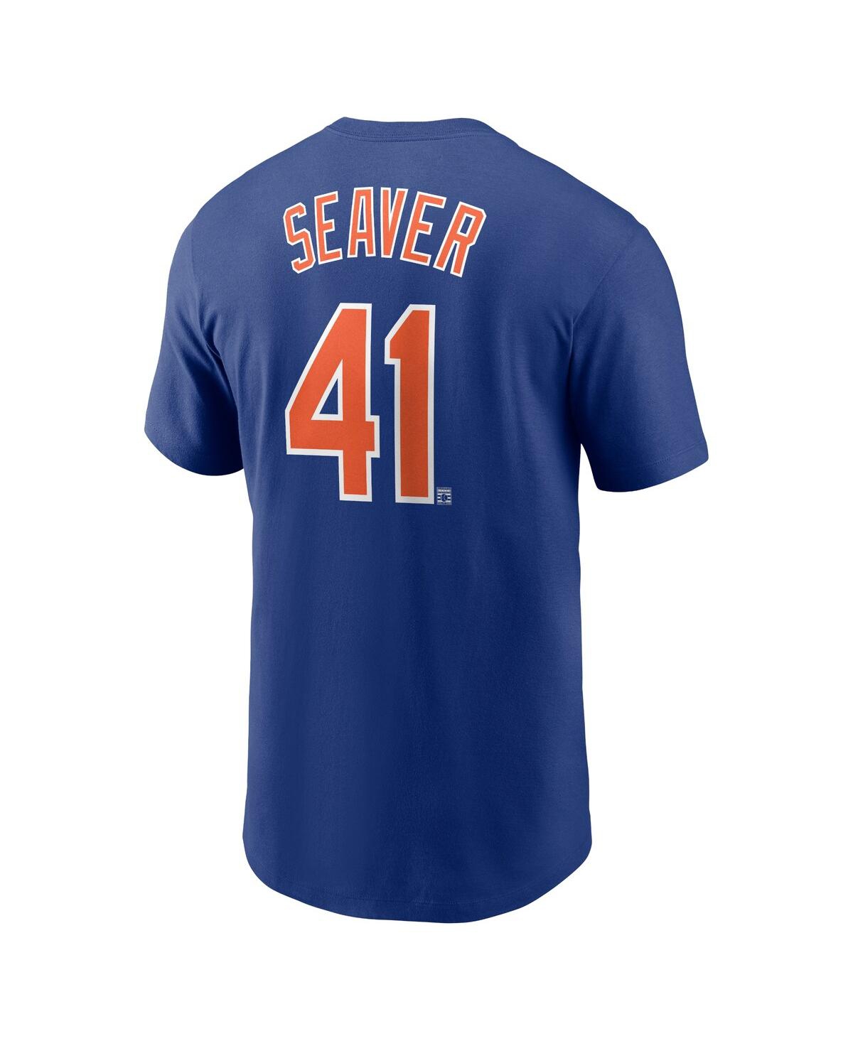Nike Men's Tom Seaver Royal New York Mets Cooperstown Collection Fuse Name Number T-shirt In Royal
