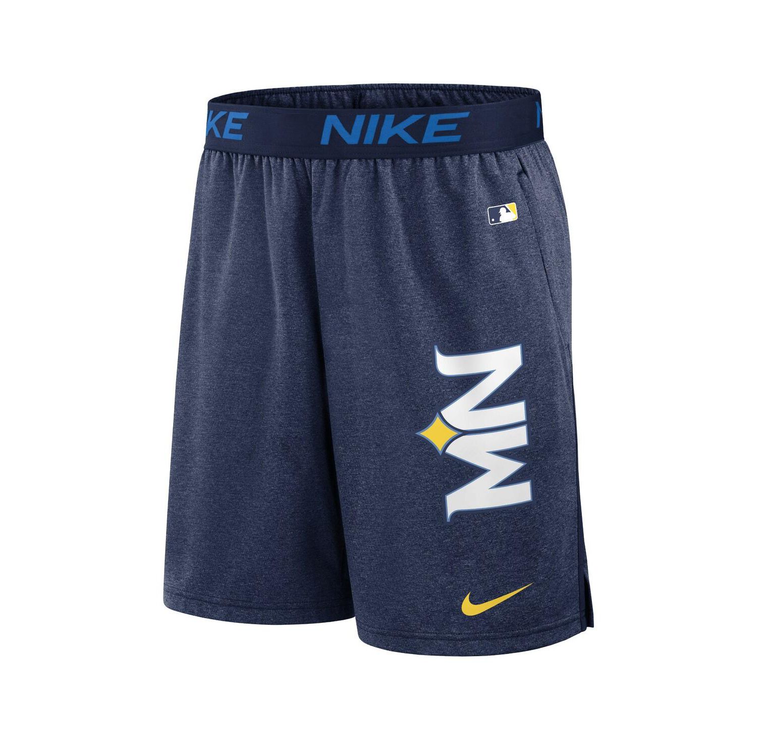 Men's Navy Minnesota Twins 2024 City Connect Authentic Collection Practice Performance Shorts