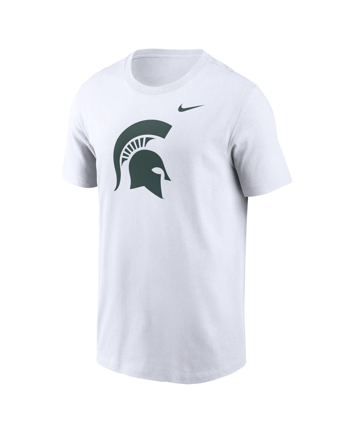 Nike Men'sMichigan State Spartans Primetime Evergreen Logo T-Shirt - White
