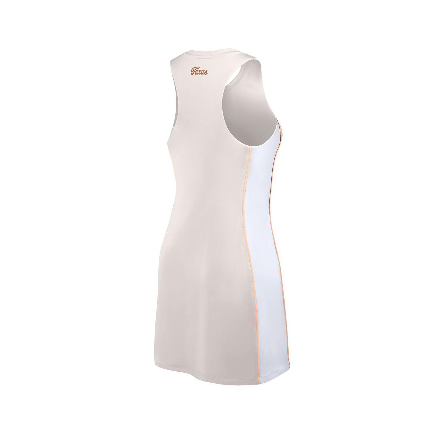 Women's White Texas Longhorns Studio Boost Athletic Half-Zip Dress