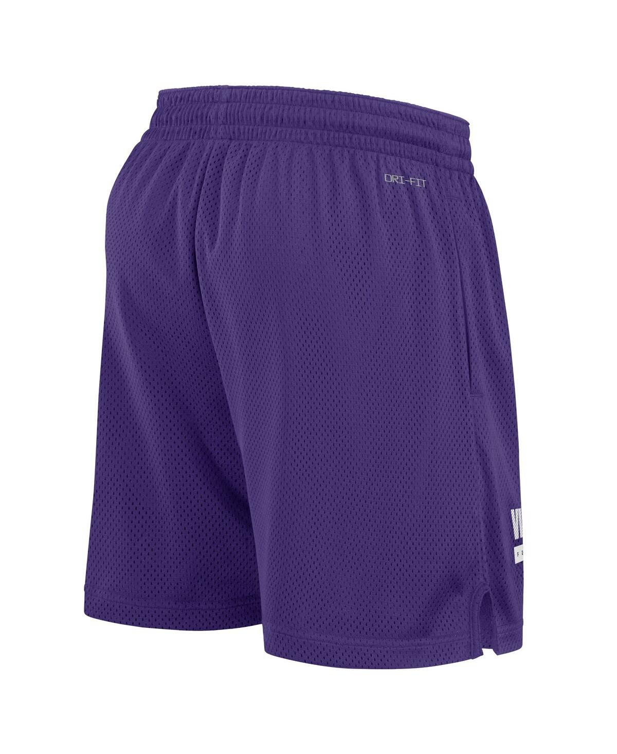 Nike Men'sMinnesota Vikings 2024 Sideline Performance Mesh Shorts - Purple, White